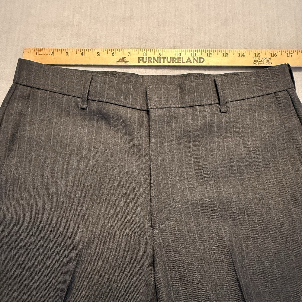 Vintage Levis Action Slacks Mens Gray Pinstripe 2 Piece Suit Blazer Pants - Picture 13 of 16